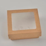 Customized Take Out PE Coated Kraft Paper Salad Box With Window
