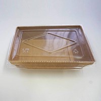 Customized Biodegradable Food Container Packaging Salad Box Disposable Kraft Paper Lunch Box