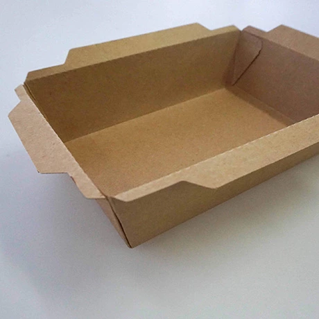 Customized Biodegradable Food Container Packaging Salad Box Disposable Kraft Paper Lunch Box