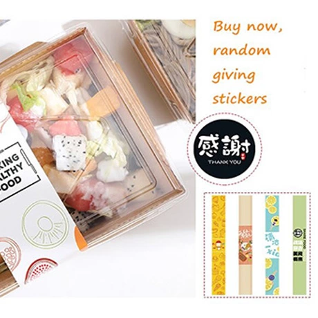 Customized Paper Box For Food Network Well-known, High Quality Anti Fog Disposable Salad Meal Box