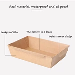 Customized Paper Box For Food Network Well-known, High Quality Anti Fog Disposable Salad Meal Box