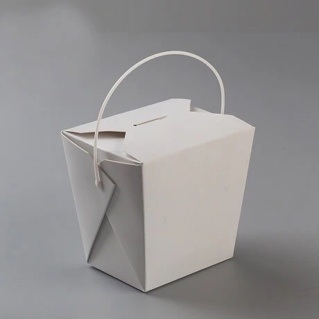 Customized Chinese Take Out Box With Handle