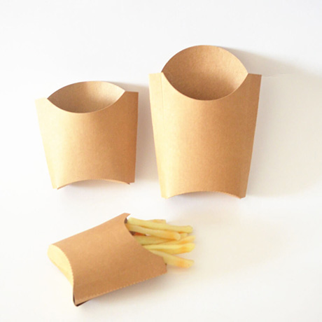 Disposable Custom Printed Paper French Fry Potato Chip Container