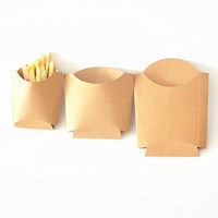 Disposable Custom Printed Paper French Fry Potato Chip Container