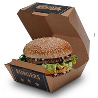 Disposable Custom Take Away Paper Burger Box