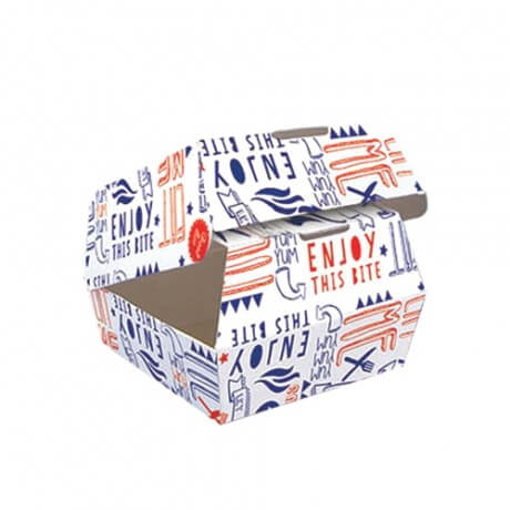 Disposable Foldable Custom Packing Creative Paper Hamburger Burger Box