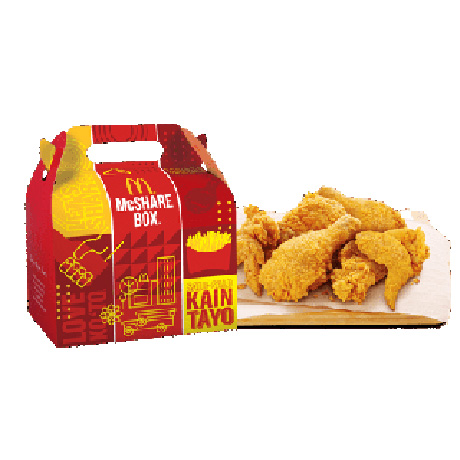 Fancy Custom Printed Different Sized Fried Chicken Paper Packaging Box with Handle