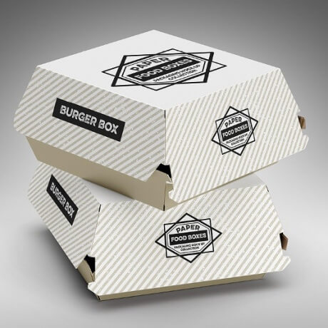 Customized Folding Paper Burger Meal Box