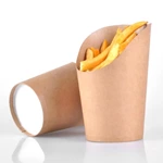 Customized French Fries Chip Paper Cups Disposable Chips Paper Container For Fries