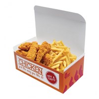 Take Away Disposable Grade Custom Made Food Packing Paper Fried Chicken Box