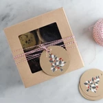 Customized Kraft Paper Clear Window Cookie Box