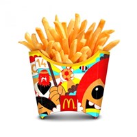 Customized Oem French Fry Container Biodegradable Sanck Food Packaging