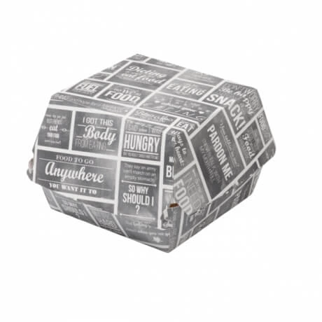 Printing Customized Disposable Paper Fast Food Packaging Burger Box
