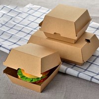 Printing Customized Disposable Paper Fast Food Packaging Burger Box