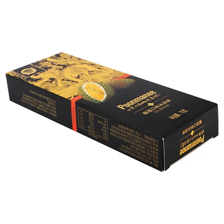 Promotional Custom Logo Golden Foil Black Popsicle Ice Cream Paper Box For Food