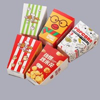 Customized Recycled Food Grade Kraft Paper French Fries Chicken Packaging Takeaway Box