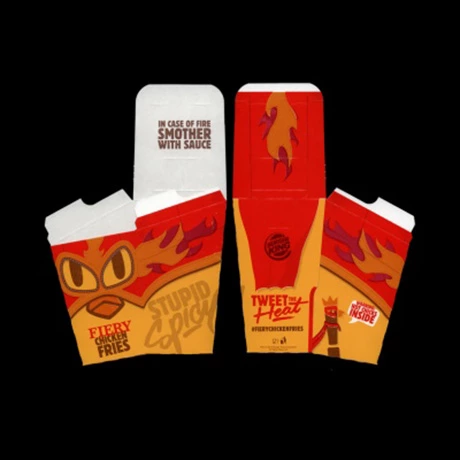 Customized Recycled Food Grade Kraft Paper French Fries Chicken Packaging Takeaway Box