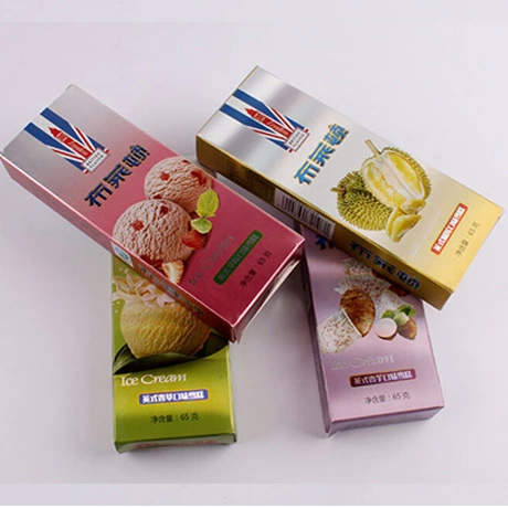 UV Coating Custom Embossed Logo Paper Ice Cream Packaging Box Food Packaging Box
