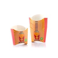 Customized Disposable Paper Cup French Fries Container For Food Packaging