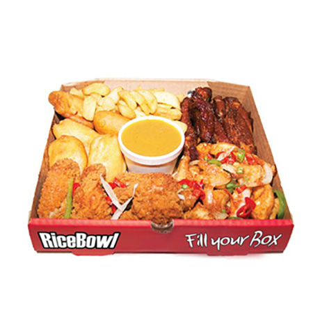 bio-degradable personalized custom fried chicken fast food packaging box