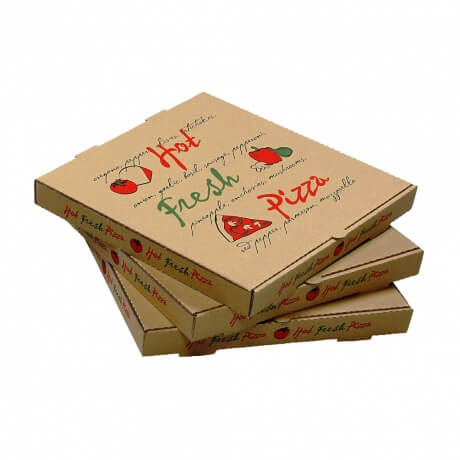 Customized Logo Portable Corrugated Delivery Pizza Box