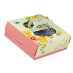 Customized Transparent Windows Birthday Cupcake Packaging Paper Cake Box With Handle