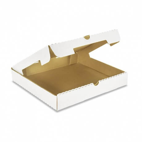 Customized Box White Corrugated Paper Pizza Box