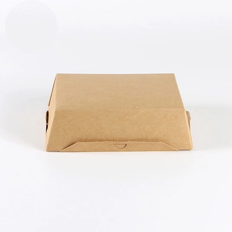 Customized Disposable Kraft Food Packaging, PE Or PLA Coated Paper Box And Round Bottom Take Away Box Salad Fried Rice Bento
