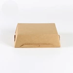Customized Disposable Kraft Food Packaging, PE Or PLA Coated Paper Box And Round Bottom Take Away Box Salad Fried Rice Bento