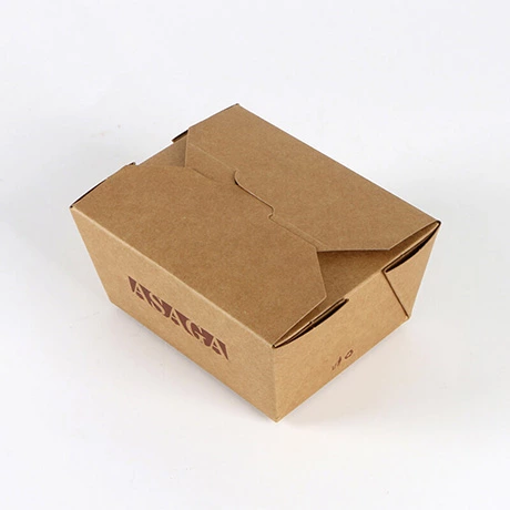 Customized Disposable Kraft Food Packaging, PE Or PLA Coated Paper Box And Round Bottom Take Away Box Salad Fried Rice Bento