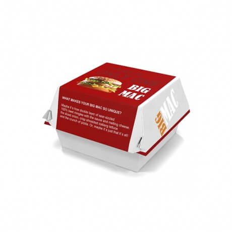Customized Paper Take Away Box Burger Paper Box