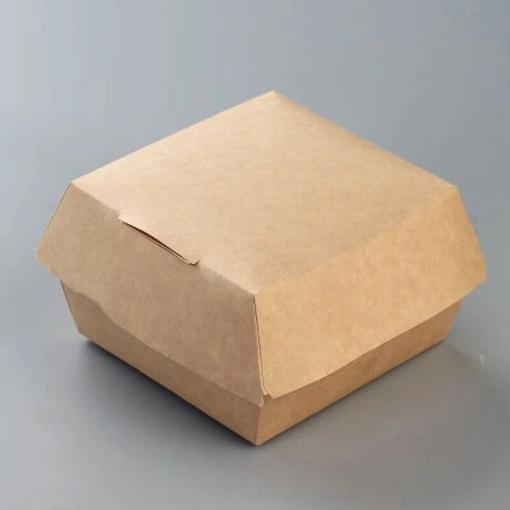 Customized Food Grade Paper Hamburger French Fries Packaging Box