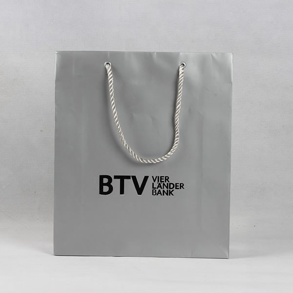 BTV High-end Business Type Copperplate Paper Bag Customization