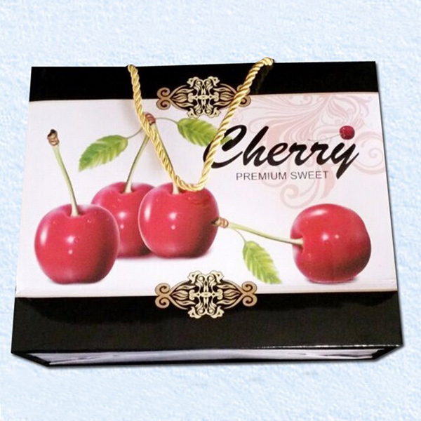 Cherry Premium Black Premium Gift Food Bag Custom