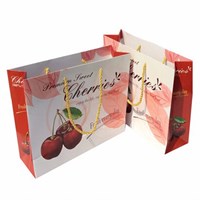 Cherry Red Fashion Gift Cowhide Food Bag Custom