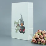 Dwarfs And Cats Delicately Packed Cowhide Food Bags Custom