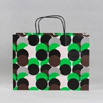 Fashion Polka Dot Cosmetics White Cardboard Paper Bag Customization