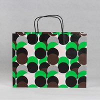 Fashion Polka Dot Cosmetics White Cardboard Paper Bag Customization