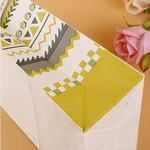 Geometric Net Art Style Leather Food Bag Customization