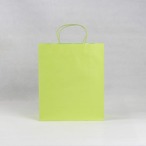 Green Minimalist Cosmetic Kraft Paper Bag Customization