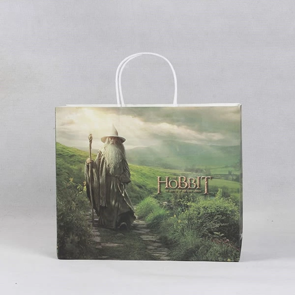 HOBBIT Aesthetic Art Style Cosmetics White Cardboard Paper Bag Customization