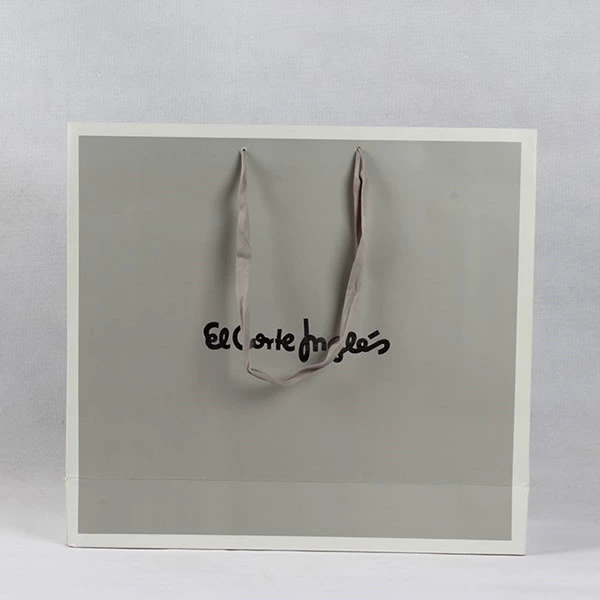 High-end Grey Gift Card Paper Bag Custom