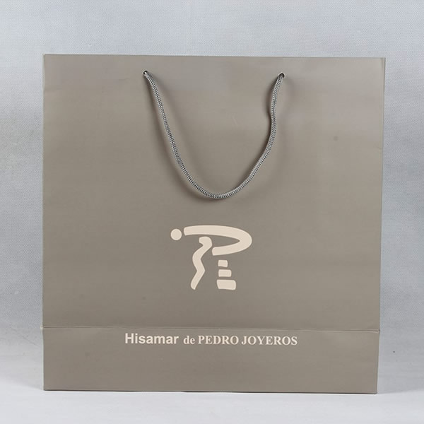 High-grade Bronzing Gift White Card Paper Bag Custom