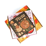 High Quality custom Logo Paper pizza box custom printed Corrugated Pizza Box with colorful printing china factory