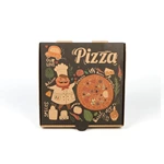 High Quality custom Logo Paper pizza box custom printed Corrugated Pizza Box with colorful printing china factory