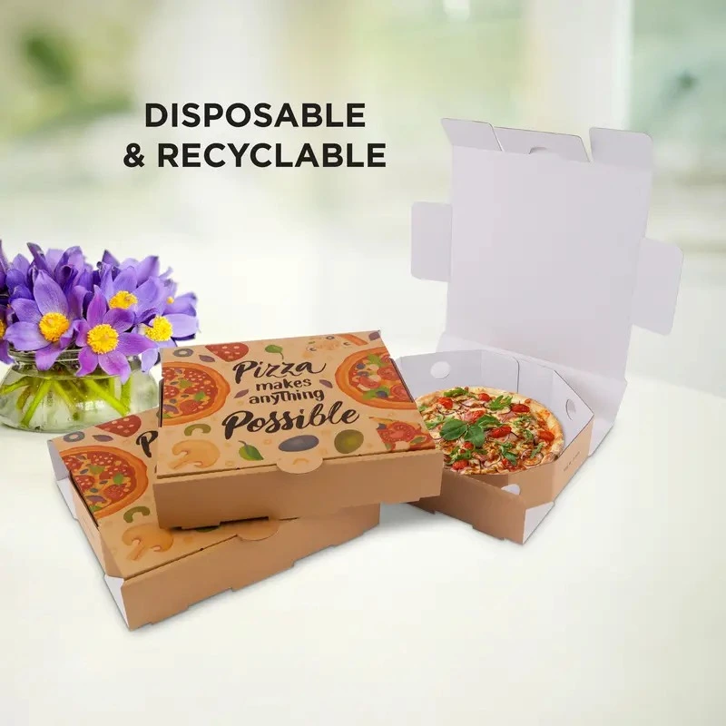 Wholesalers Factory High Quality Box For Corrugated Pizza Boxes With Logo Custom Printed Accepted