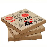 Hot selling caixa de pizza customized corrugated carton printing packaging paper pizza box