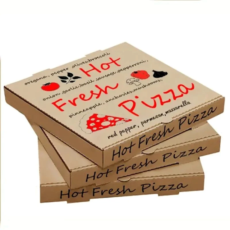 Hot selling caixa de pizza customized corrugated carton printing packaging paper pizza box