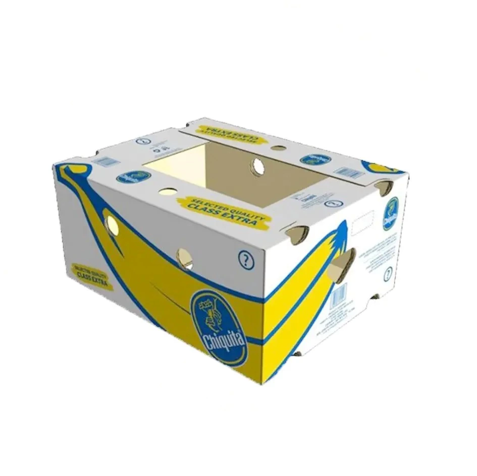 Custom Rigid Banana Boxes Mango 6kg Carton Cardboard Fruits Packaging Supplier For Strawberry Pineapples Vegetables Box