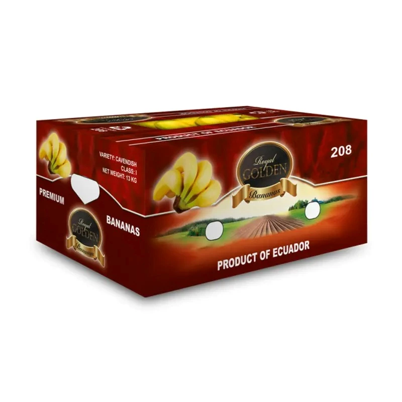 Custom Rigid Banana Boxes Mango 6kg Carton Cardboard Fruits Packaging Supplier For Strawberry Pineapples Vegetables Box